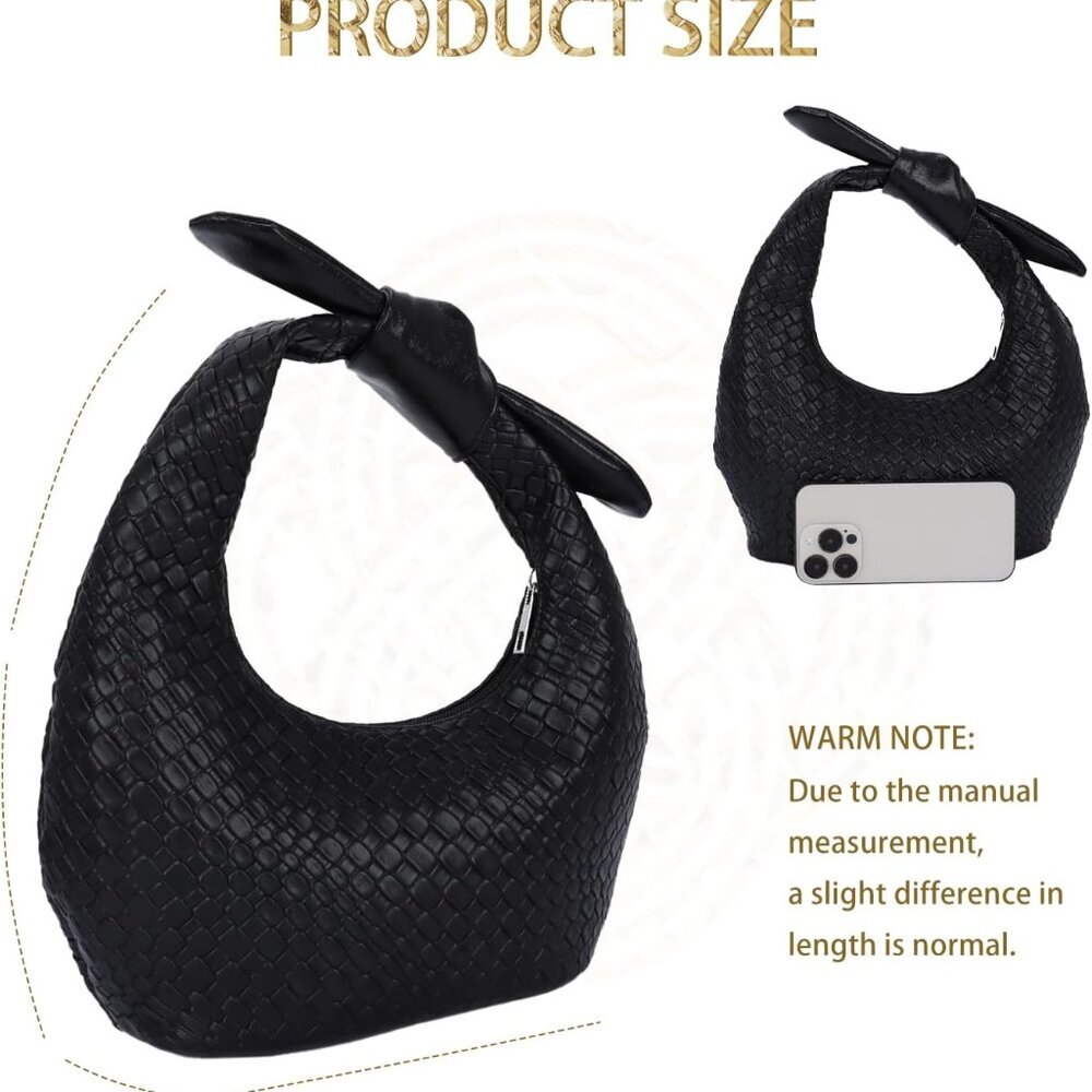 Black Dumpling Evening Bag - Versatile Handbag Fo… - image 4